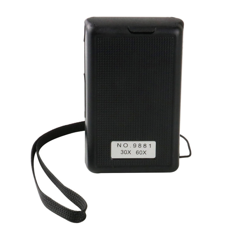 9881 30-60X Pull-Out LED Light Banknote Inspection Lamp with Lanyard