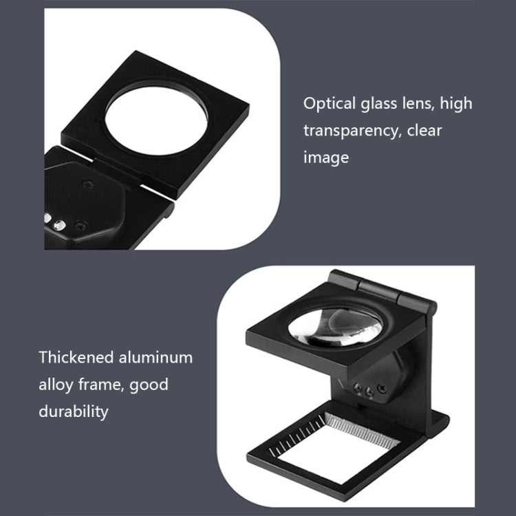 9005B 10X Dual LED Light Folding Magnifier