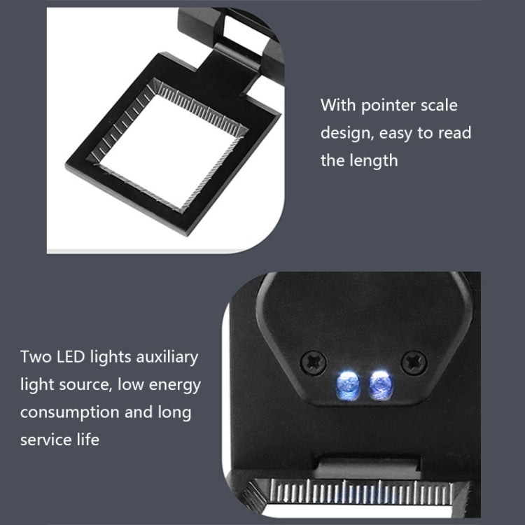 9005B 10X Dual LED Light Folding Magnifier