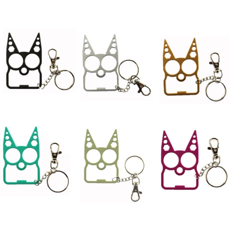 2 PCS 6 In 1 Multifunctional Keychain Zinc Alloy Bottle Opener