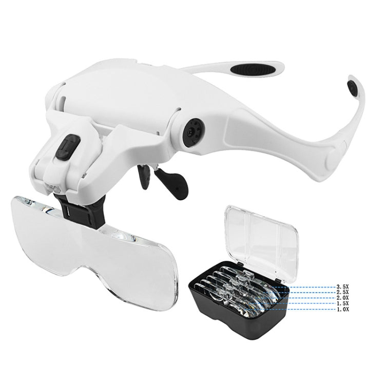 9892B2 1X / 1.5X / 2X / 2.5X / 3.5X Multifunctional Head Mounted Magnifier