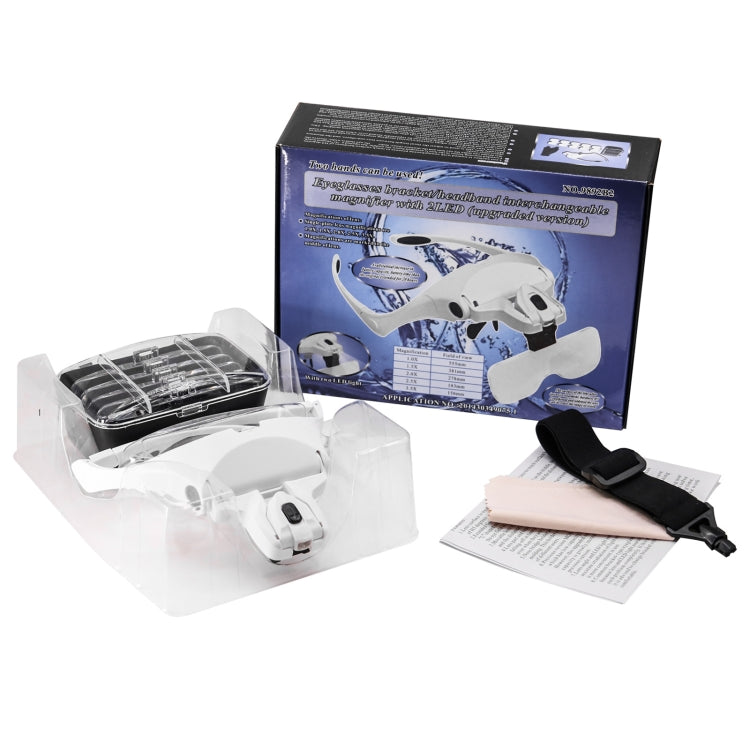 9892B2 1X / 1.5X / 2X / 2.5X / 3.5X Multifunctional Head Mounted Magnifier