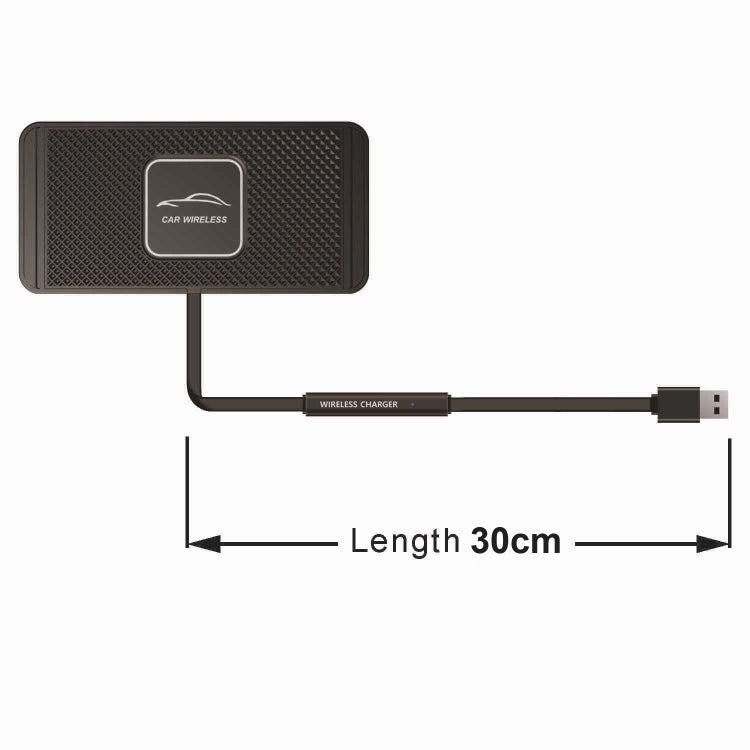 15W QI Car Wireless Charging Anti-Skid Pad