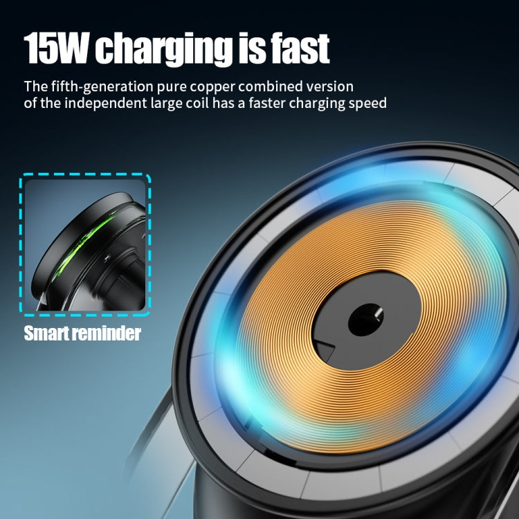 F9189 15W MagSafe Magnetic Car Lighting Wireless Charger
