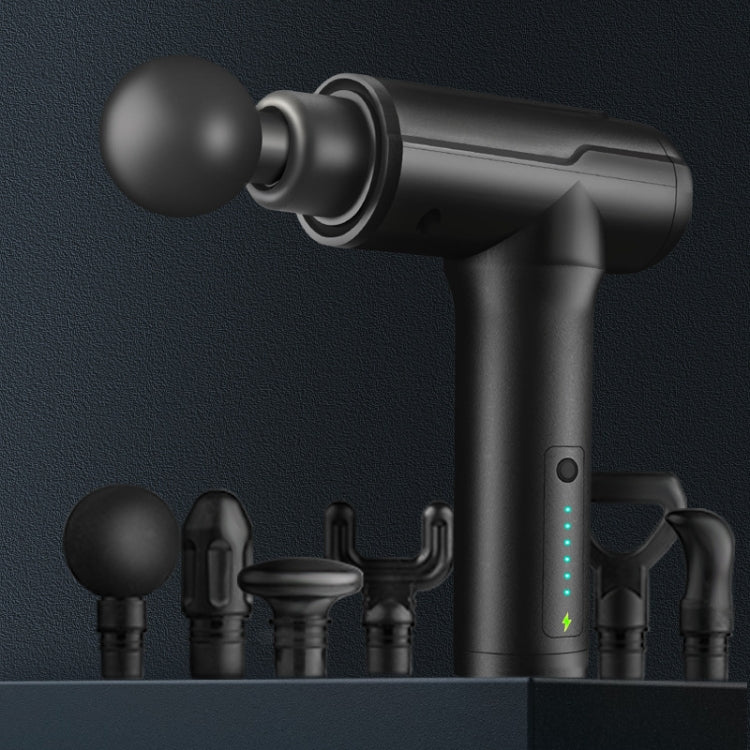 BG-128 6-speed Mini Convenient Massage Gun With 6 Massage Heads,CN Plug