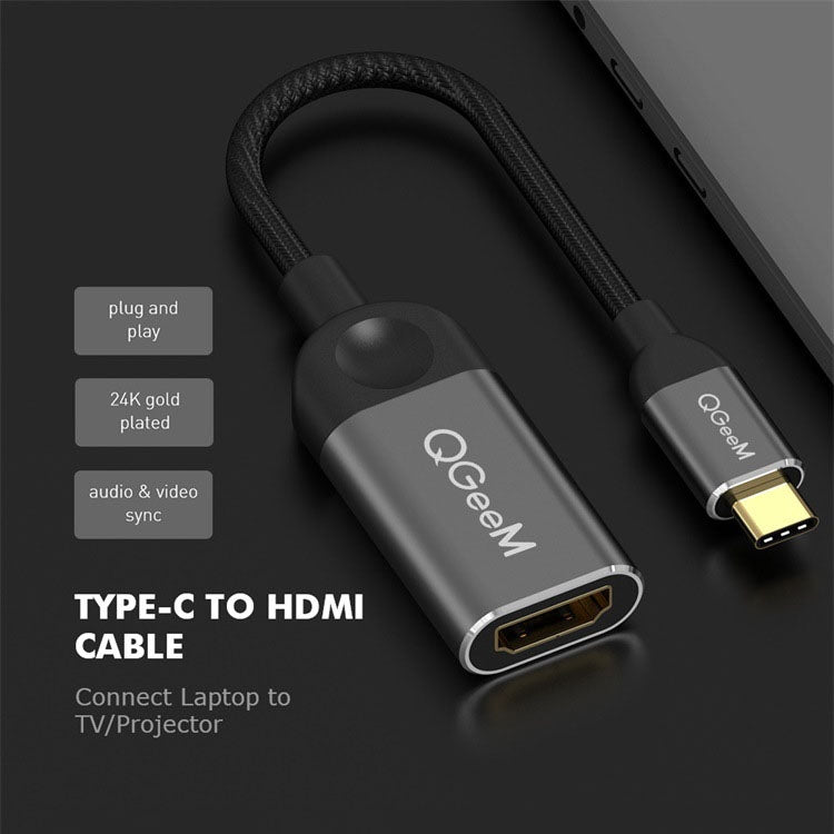 QGeeM QG-UA01 USB TYPE-C To HDMI Adapter