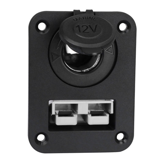 Andersen Panel Large Current Plug With 12V Cigarette Lighter Panel Combination