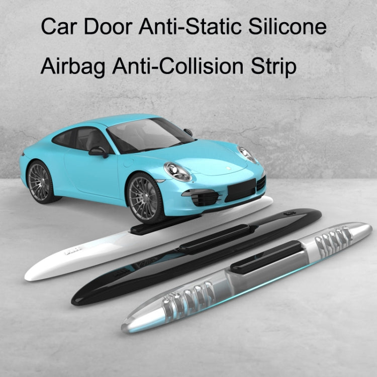4 PCS Car Door Anti-Static Silicone Airbag Anti-Collision Strip