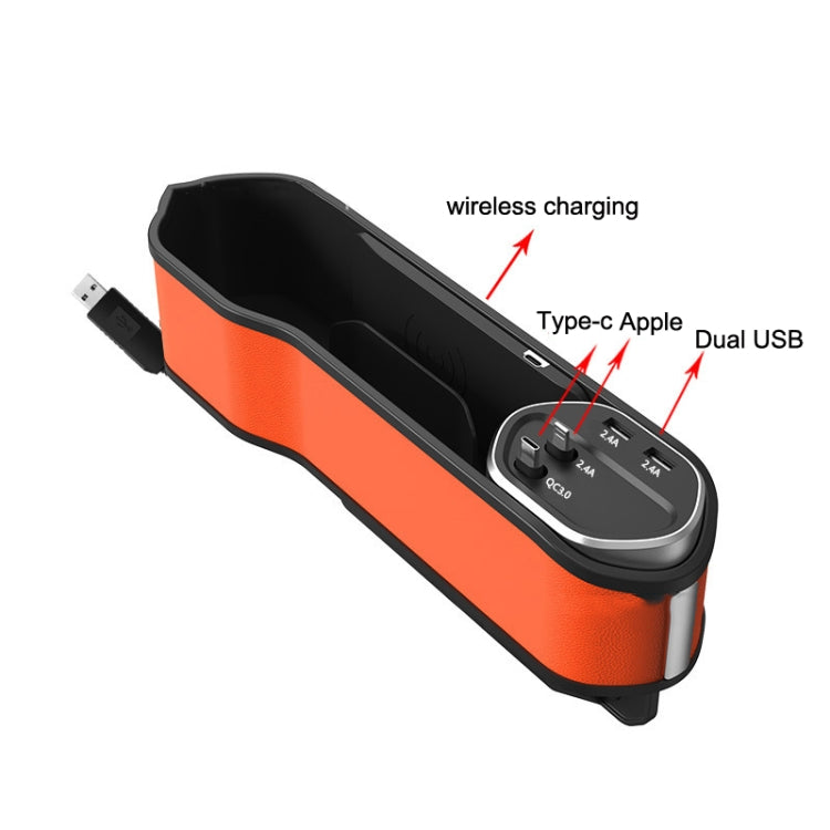 Multifunctional Car Seat Slot Storage Box, Style: