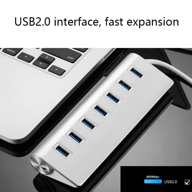 THL059 USB2.0 7 In 1 Aluminum Alloy HUB