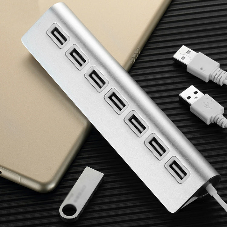 THL059 USB2.0 7 In 1 Aluminum Alloy HUB