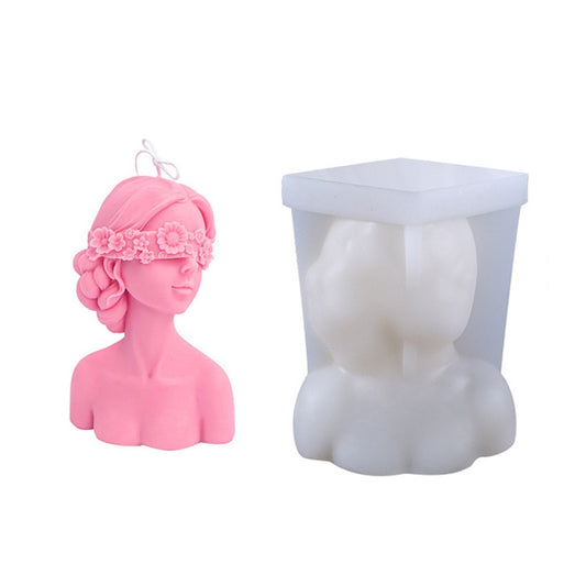 Aromatherapy Plaster Mold Rose Beauty Candle Silicone Mold, Style: