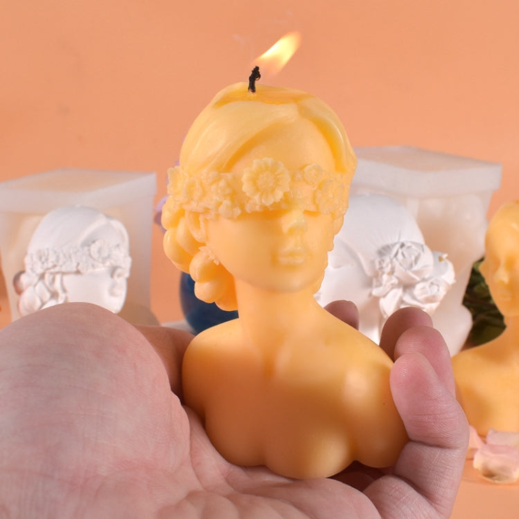 Aromatherapy Plaster Mold Rose Beauty Candle Silicone Mold, Style: