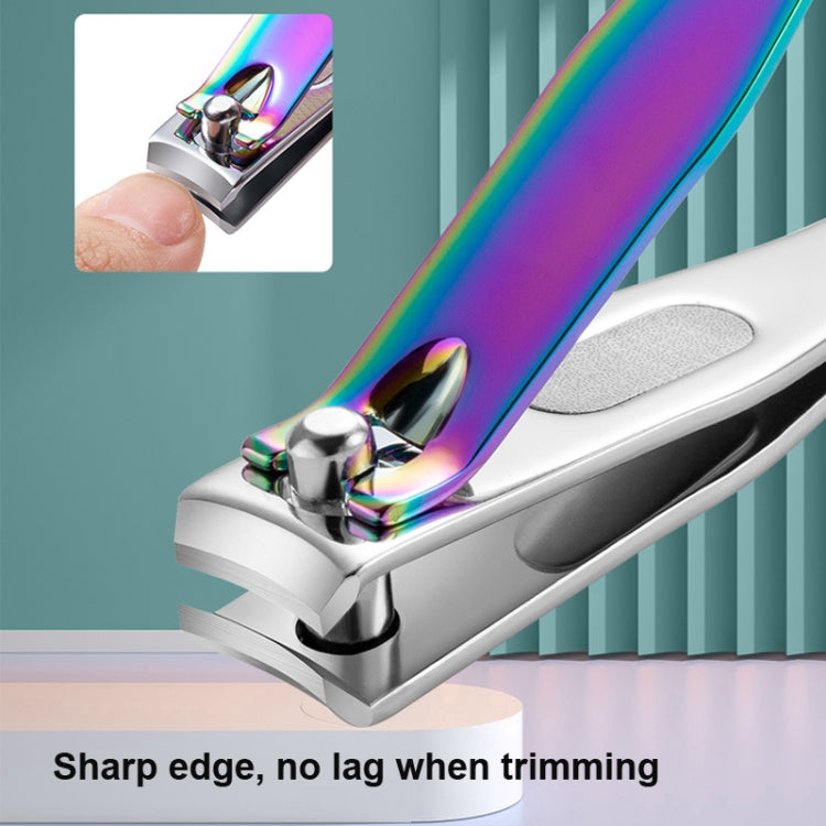 Small Color Titanium Nail Clipper Gradient Mermaid Handle Nail Clipper Nail Art Tool
