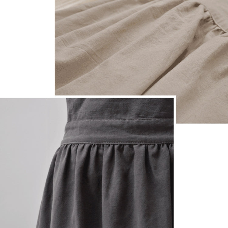 Cotton And Linen Parent-Child Painting Apron Baking Coffee Work Clothes,Size: