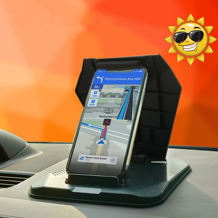 Car Sunshade Anti-Reflective Phone Tablet Holder Compatible with Folding Screen Phones