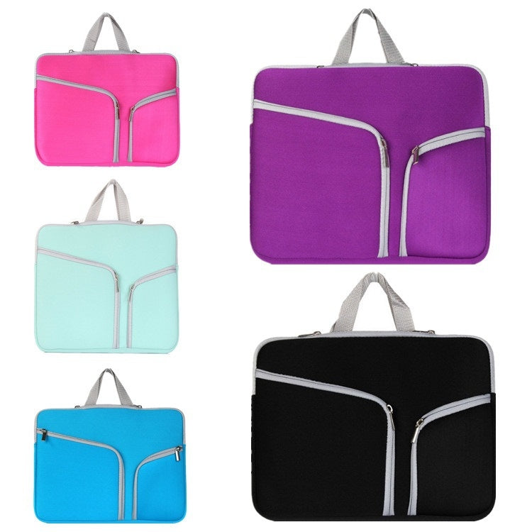 T228 Diving Material Computer Bag Multi-pocket Laptop Liner Bag, 11 Inch, 13 Inch, 14 Inch, 17 Inch