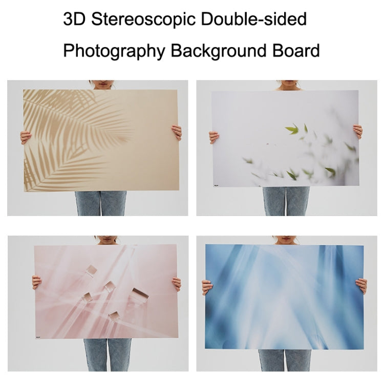 2 PCS 3D Stereoscopic Double-sided Photography Background Board