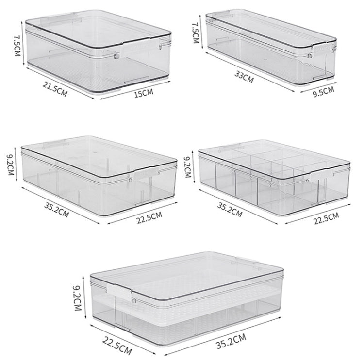 Fruit and Vegetable Refrigerator Crisper with Lid