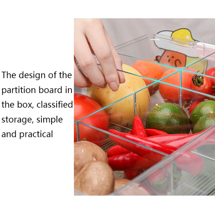 Fruit and Vegetable Refrigerator Crisper with Lid