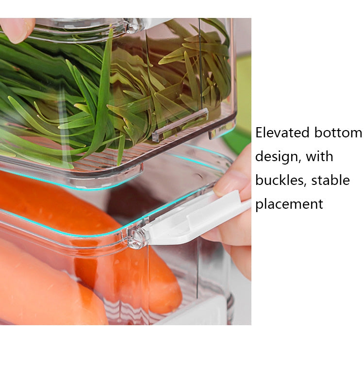 Fruit and Vegetable Refrigerator Crisper with Lid