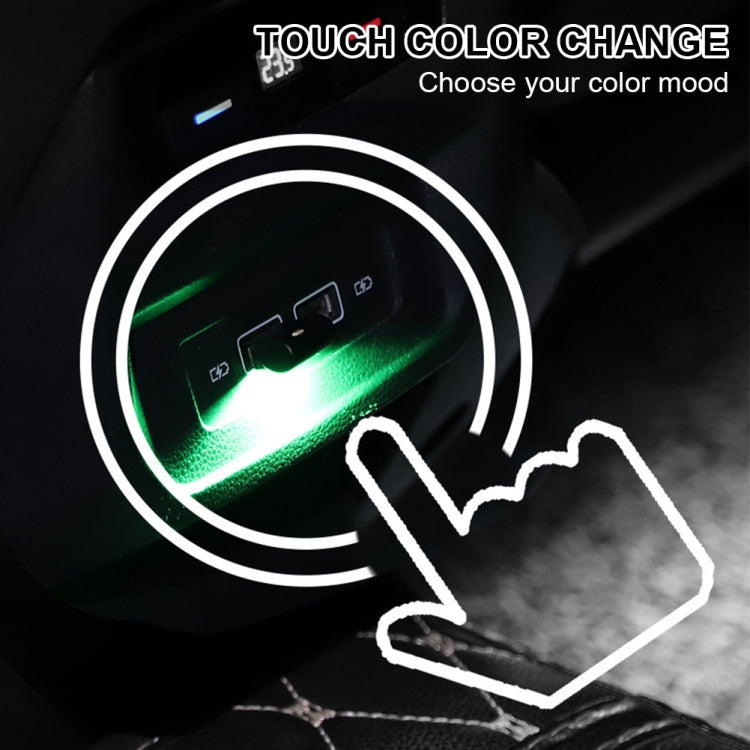 2 PCS Car USB Atmosphere Light LED Decorated Lighting Light