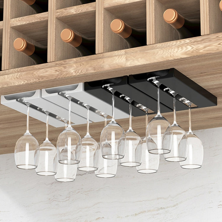 2 PCS Living Room Kitchen Free Punch Goblet Wine Glass Hanging Rack