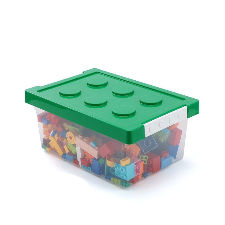 Children Building Blocks Toy Storage Box Transparent Storage Box With Lid