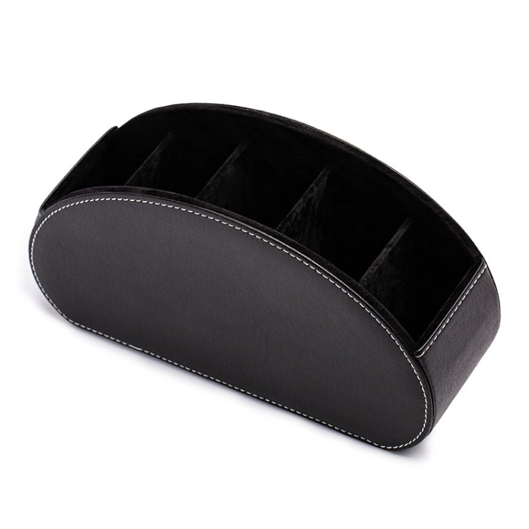 Home Leather Cosmetics Remote Control Storage Box