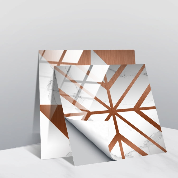 PVC Crystal Covered Film Geometric Pattern Tile Wall Sticker