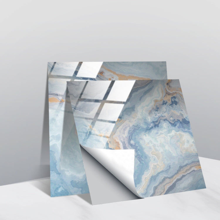 PVC Crystal Covered Film Geometric Pattern Tile Wall Sticker