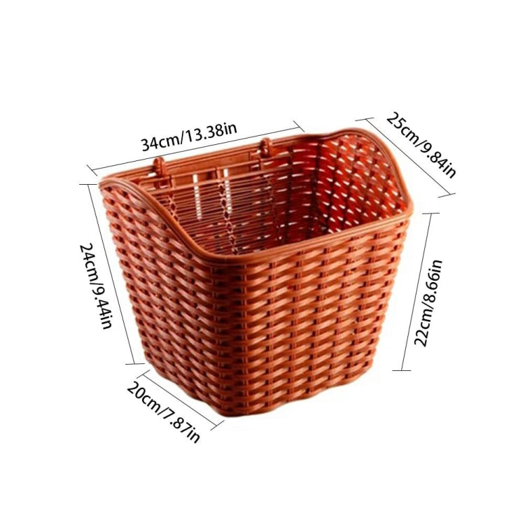 Bicycle Waterproof Basket with Cover Front Handlebar Bike Basket