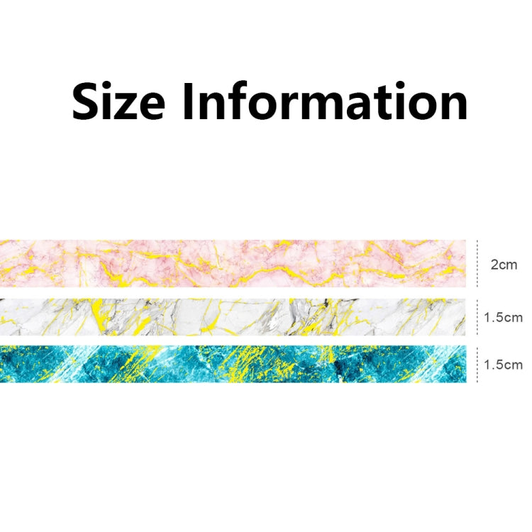 3 Rolls / Set 8958 5m Paper Bronzing Wallet Tape Set