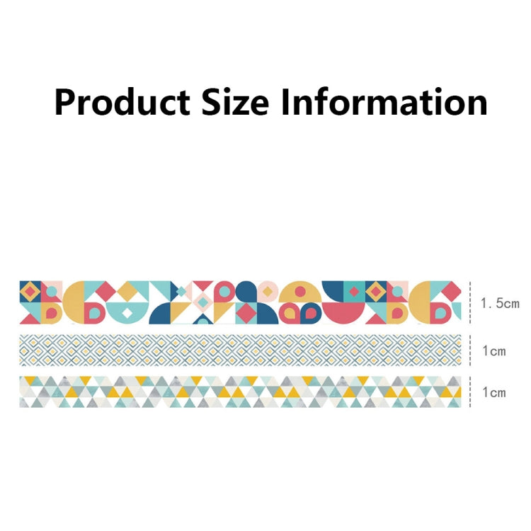 3 Sets/9 Rolls 4585 3m Paper Bronzing Hand Account Tape Set