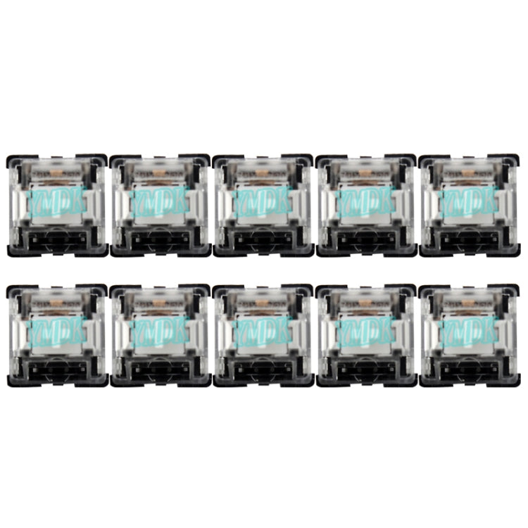 10 PCS Gateron G Shaft Black Bottom Transparent Shaft Cover Axis Switch, Style: