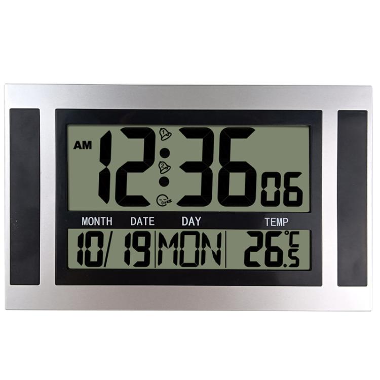 Large Screen LCD Wall Clock Minimalist Electronic Alarm Clock
