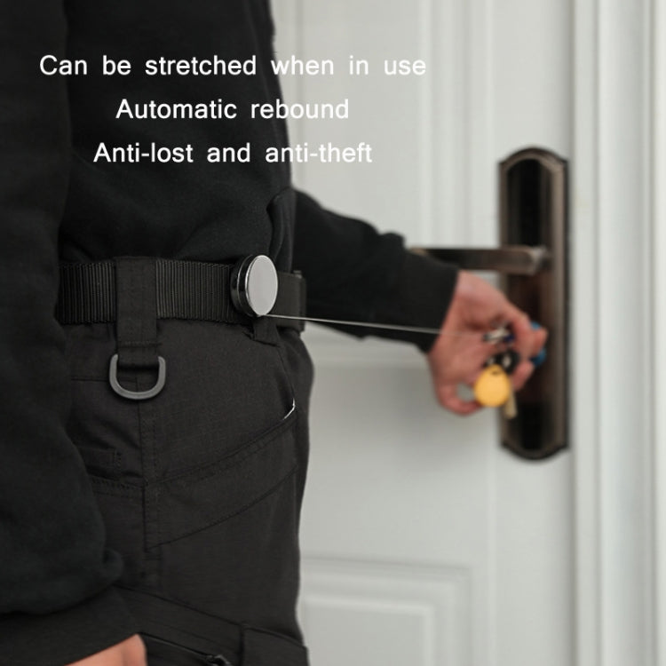 High Resilience Telescopic Steel Wire Anti-Lost Anti-Theft Key Ring