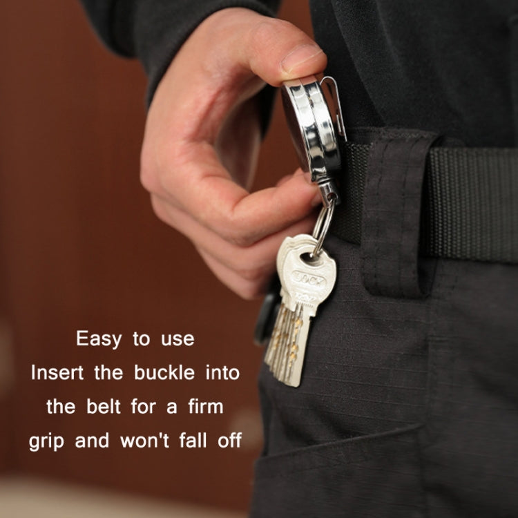 High Resilience Telescopic Steel Wire Anti-Lost Anti-Theft Key Ring