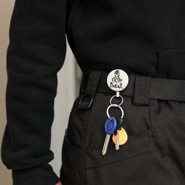 High Resilience Telescopic Steel Wire Anti-Lost Anti-Theft Key Ring