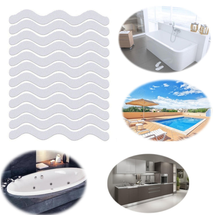 24pcs /Bag Wavy Shaped Safety Bathtub Non-Slip Sticker