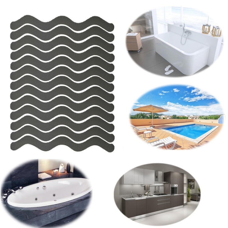 24pcs /Bag Wavy Shaped Safety Bathtub Non-Slip Sticker
