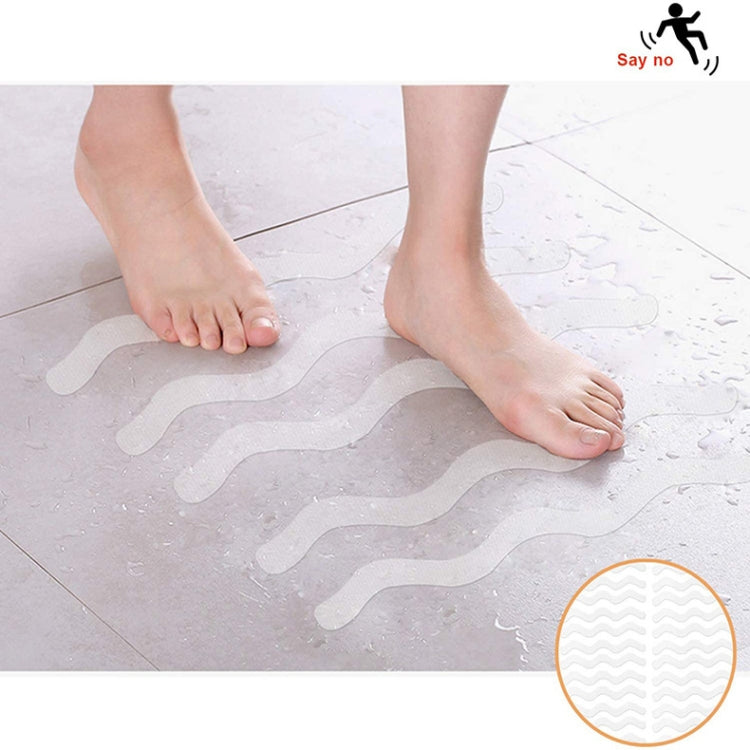 24pcs /Bag Wavy Shaped Safety Bathtub Non-Slip Sticker