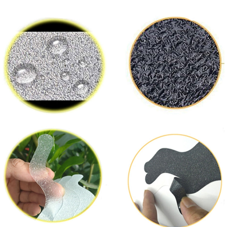 24pcs /Bag Wavy Shaped Gravel Pattern Bathtub Non-Slip Sticker