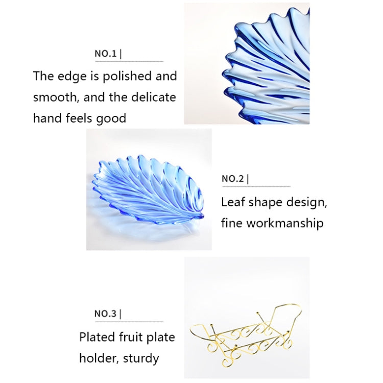 Acrylic Leaf Shape Fruit Tray and Shelf, Style:
