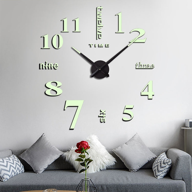 M002 Night Light DIY Digital Wall Clock Living Room Decoration Silent Clock