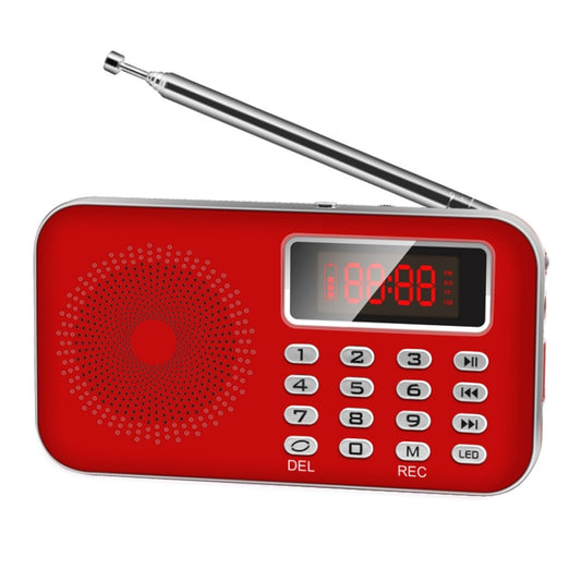 Y-619  FM/AM Mini Radio MP3 Rechargeable Music Player Support TF/SD Card with LED Display