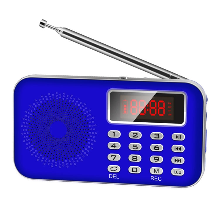 Y-619  FM/AM Mini Radio MP3 Rechargeable Music Player Support TF/SD Card with LED Display