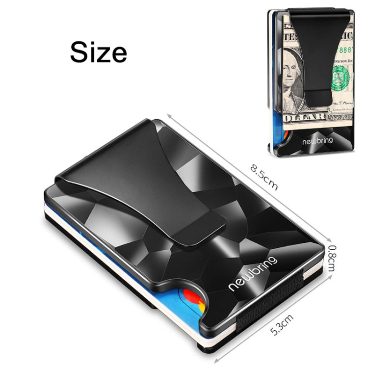 NEWBRING Large-capacity Multi-card Metal Anti-magnetic Card Holder