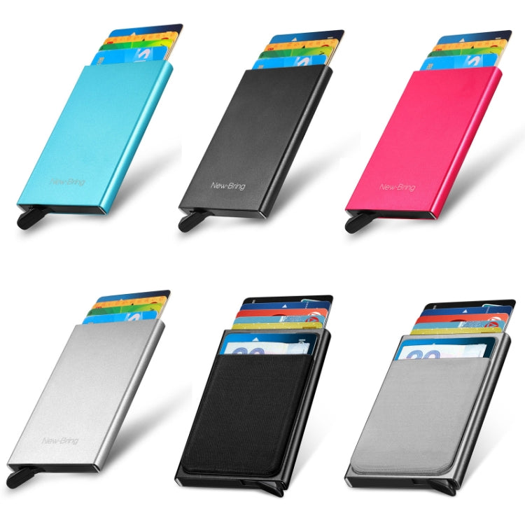 NEWBRING Metal Wallet Automatic Pop-up Anti-degaussing Card Holder