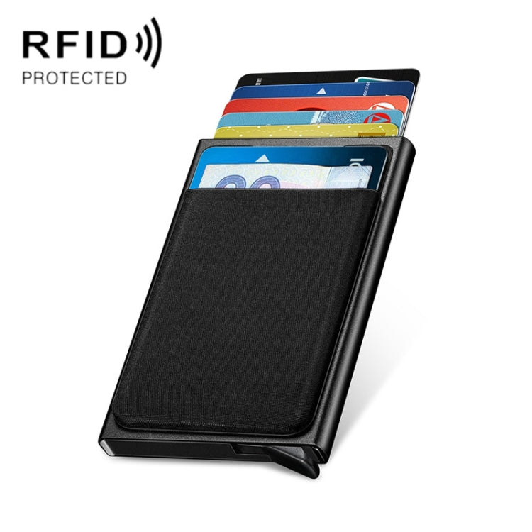 NEWBRING Metal Wallet Automatic Pop-up Anti-degaussing Card Holder